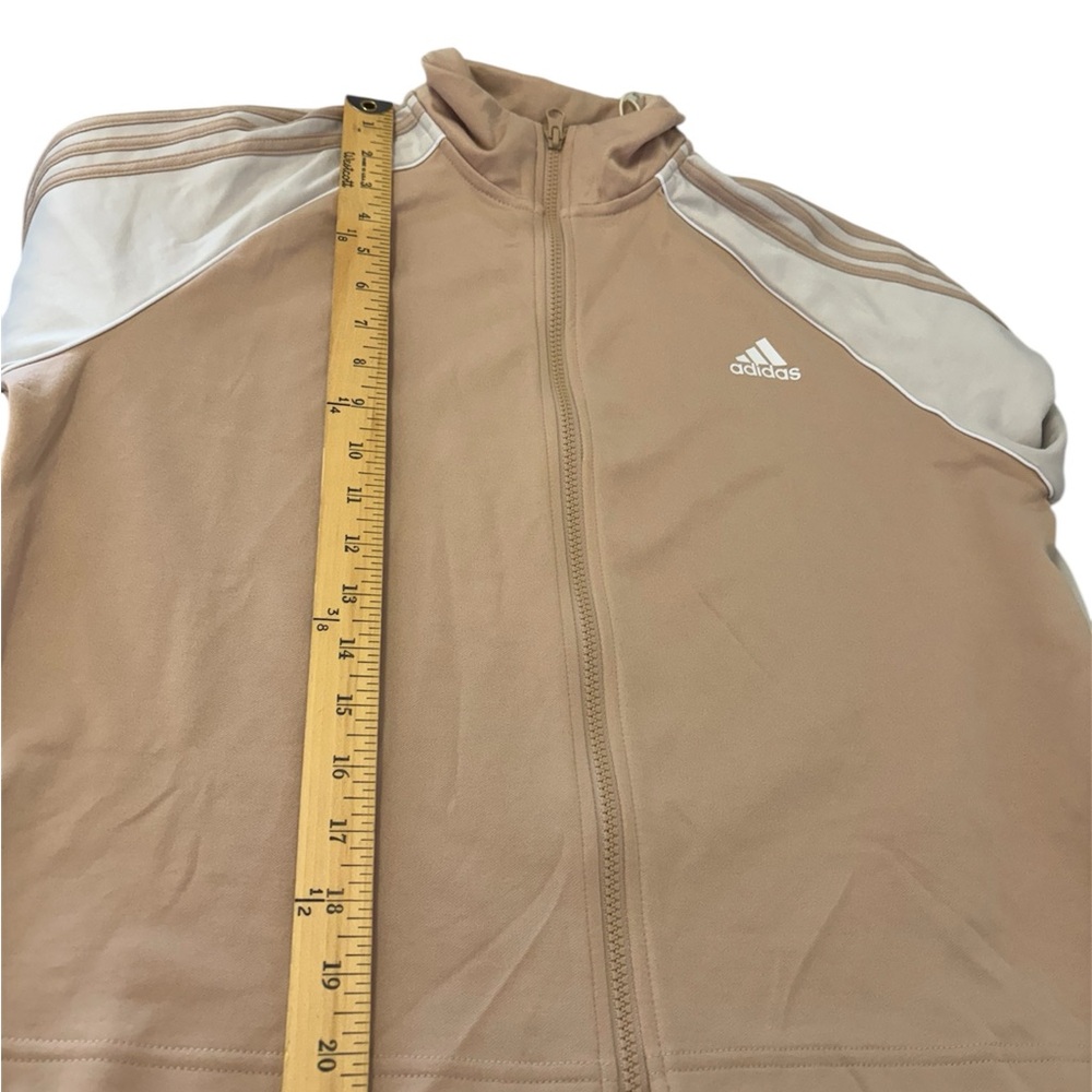 Adidas Teamsport Tracksuit Magic Beige Sweatshiet/Pants Set Women’s Size XL - Picture 7 of 11